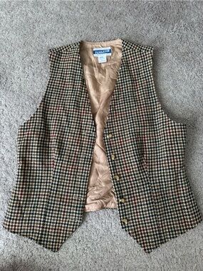 Pendleton Houndstooth Wool Vest